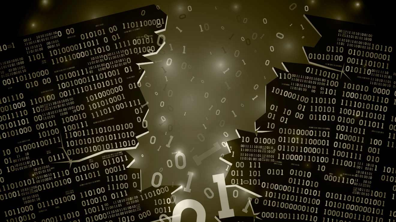 Abstract futuristic cyberspace